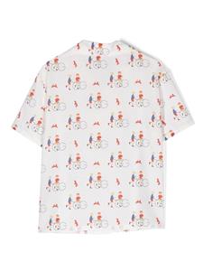 Gucci Kids Shirt met grafische print - Beige