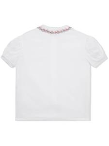 Gucci Kids Poloshirt met knopen - Wit