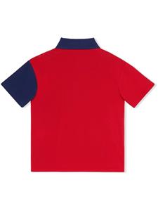 Gucci Kids Poloshirt met logoband - Rood