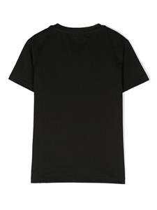 Balmain Kids T-shirt met logopatch - Zwart