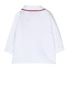 La Stupenderia Shirt met contrasterende kraag - Wit