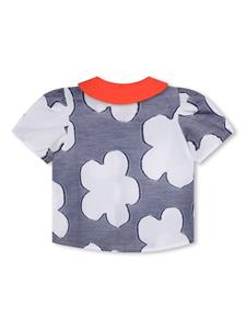 Kenzo Kids Shirt met bloemenprint - Blauw