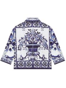 Dolce & Gabbana Kids T-shirt met print - Blauw