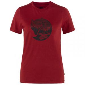 Fjällräven  Women's Abisko Wool Fox S/S - Merinoshirt, rood