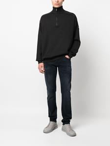 Calvin Klein Trui met rits - Zwart