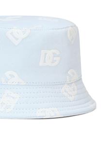 Dolce & Gabbana Kids Vissershoed met logoprint - Blauw
