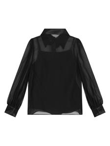 Dolce & Gabbana Kids Zijden shirt - Zwart