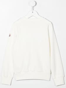 Moncler Enfant Sweater met geborduurd logo - Wit