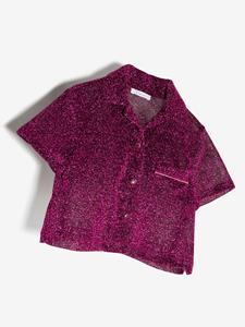 Oseree Kids Shirt met glitter - Beige