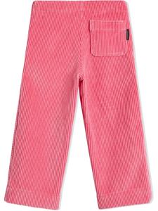 Burberry Kids Ribfluwelen Pantalon met wijde pijpen - Roze