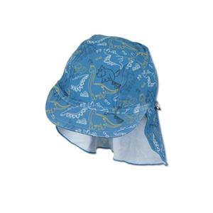 Sterntaler Peaked Cap met nekbeschermer Dino blauw