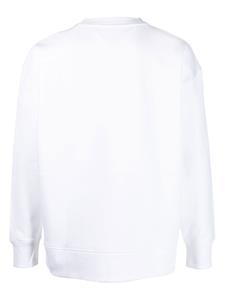 Tommy Jeans Sweater met geborduurd logo - Wit