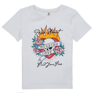 Only T-shirt Korte Mouw  KOGALICE-REG-S/S-BURNING-TOP-BOX-JRS
