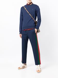 Gucci Sweater met logopatch - Blauw