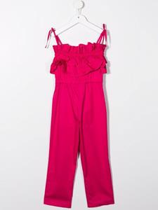 MSGM Kids Jumpsuit met ruches - Roze