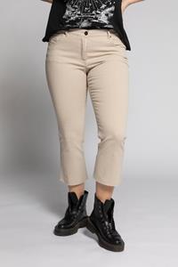 Studio Untold Grote Maten cropped flared jeans, Dames, beige, 