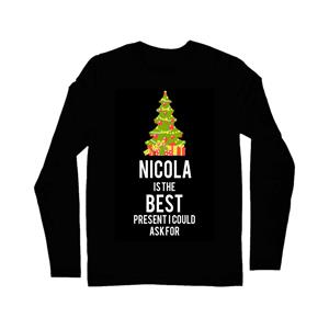 Christmas Shop Mens Customisable `...Is The Best` Long Sleeve Tshirt