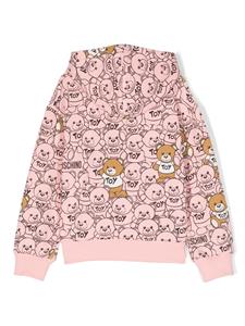 Moschino Kids Katoenen hoodie - Roze