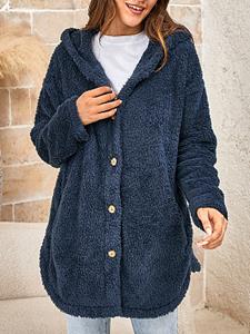 BERRYLOOK Women's Polar Fleece Hooded Jacket