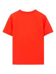 Burberry Kids Katoenen T-shirt - Oranje