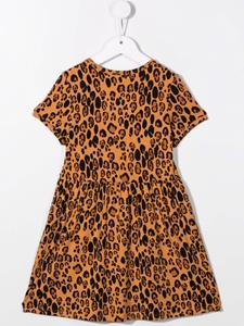 Mini Rodini Midi-jurk met luipaardprint - Beige