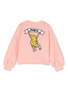Kenzo Kids Sweater met print - Roze