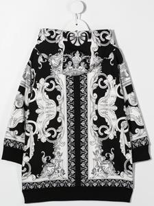 Versace Kids Sweaterjurk met barokprint - Zwart