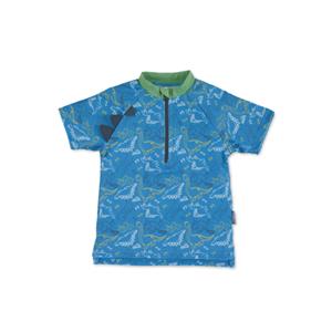 Sterntaler Zwemshirt met korte mouwen Dino blauw