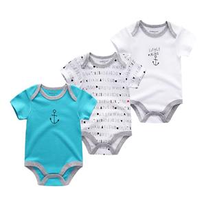 KIDDIEZOOM Baby Jumpsuits & baby bodysuits 3 Pieces/lot Underwear Cotton Newborn Body Clothes