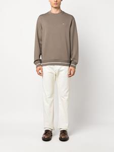 Emporio Armani Intarsia sweater - Bruin