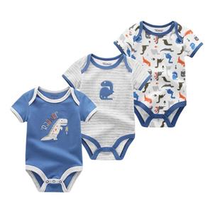 KIDDIEZOOM Baby Clothes Newborn Bodysuits Short Sleeve Infantil Toddler Costumes Kids Clothing