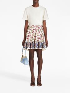 ETRO Mini-jurk met bloemenprint - Wit