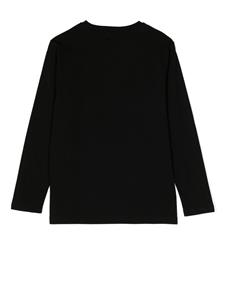 Il Gufo T-shirt met abstracte print - Zwart