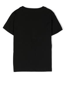Balmain Kids T-shirt met logopatch - Zwart