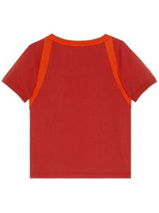 Gucci Kids T-shirt met tijgerprint - Rood
