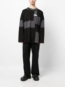 Feng Chen Wang Sweater met logopatch - Zwart