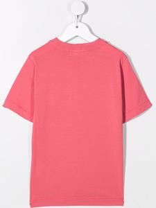 Stone Island Junior T-shirt met logopatch - Roze