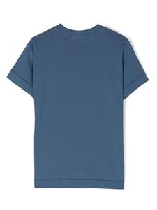 Stone Island Junior T-shirt met patch - Blauw
