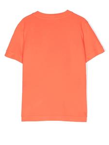 Stone Island Junior T-shirt met logopatch - Oranje
