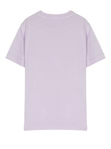 Stone Island Junior T-shirt met logopatch - Paars