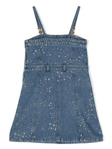 Versace Kids Midi-jurk met sterrenprint - Blauw