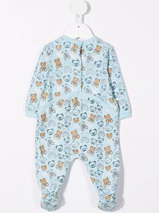 Moschino Kids Babypakje met teddybeerprint - Blauw