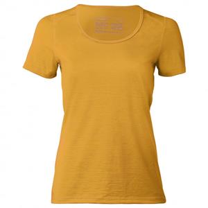 ENGEL SPORTS  Women's Shirt Kurzarm - Merino-ondergoed, geel/oranje