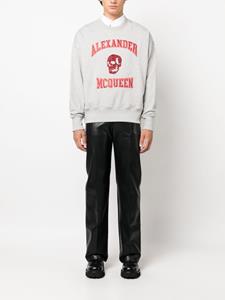 Alexander McQueen Hoodie met geborduurd logo - Grijs