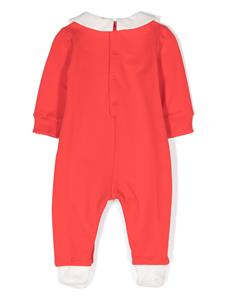Moschino Kids Pyjama met geborduurde teddybeer - Rood