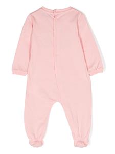 Moschino Kids Pyjama met logoprint - Roze
