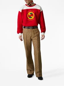 Gucci Sweater met GG-print - Rood
