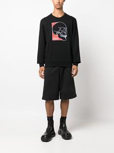 Alexander McQueen Sweater met doodskopprint - Zwart