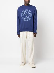 Versace Sweater met geborduurd logo - Blauw