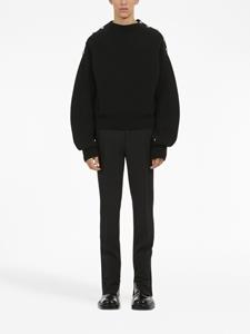 Ferragamo Sweater met decoratieve knopen - Zwart